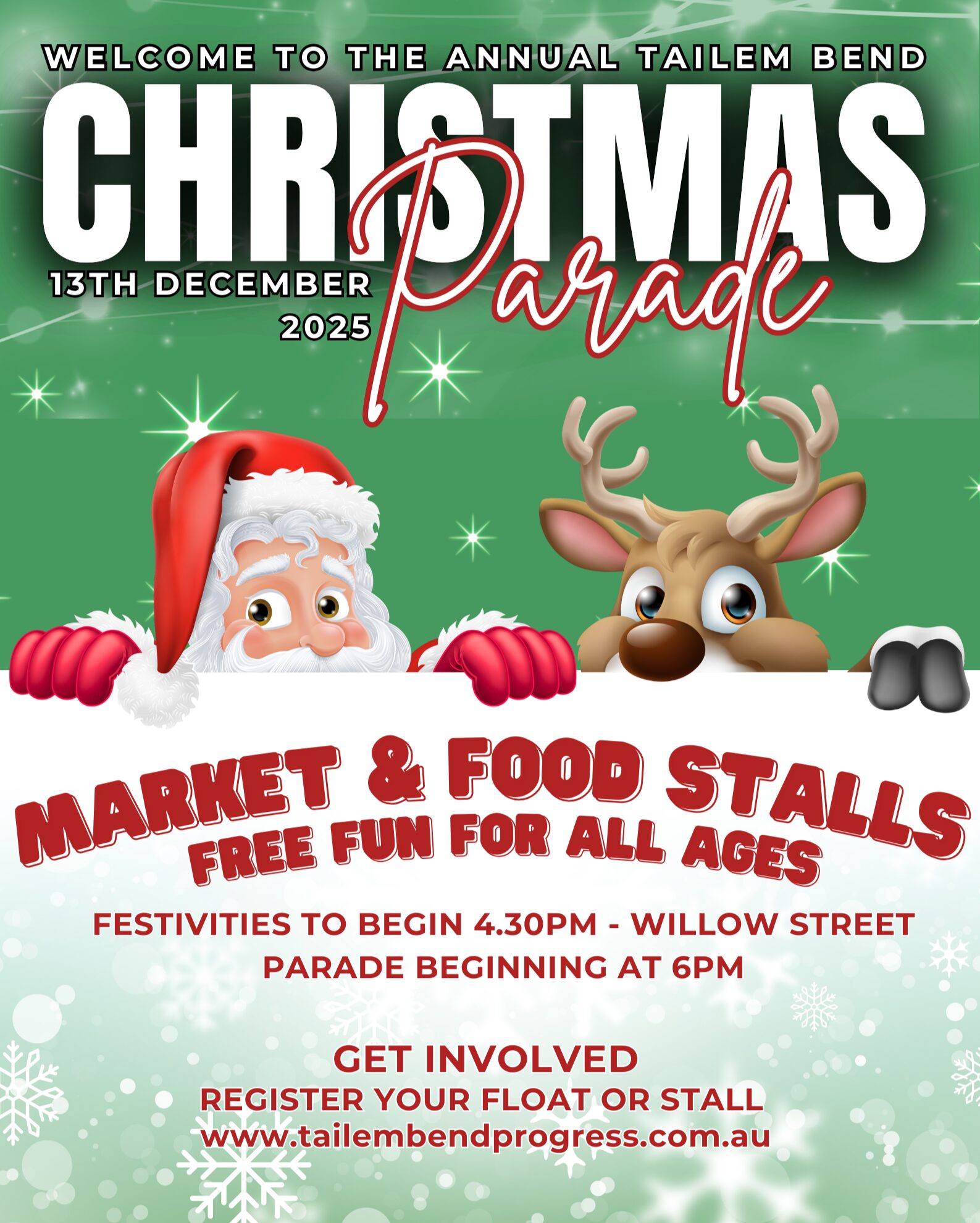 Temp Christmas Parade Poster Temp Christmas Parade Poster