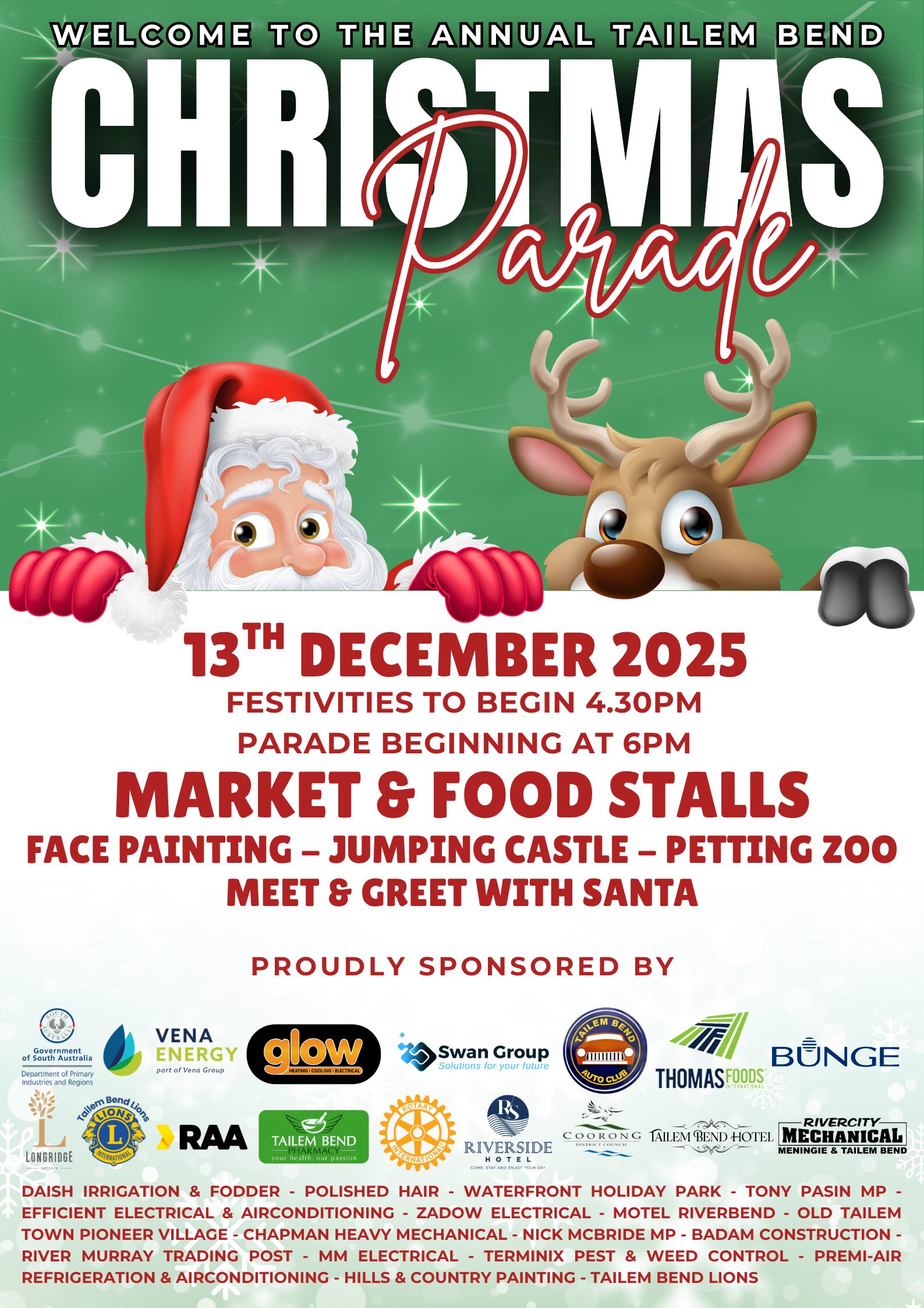 Poster with all sponsors