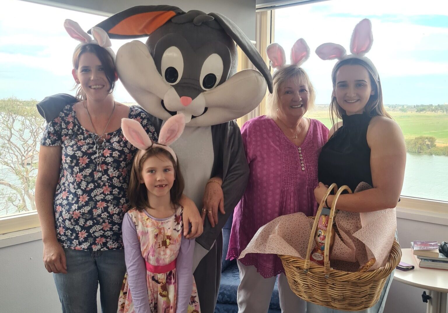 Jo, Kayce, Easter Bunny, Jeanette, Elyssa - Kate Jo, Kayce, Easter Bunny, Jeanette, Elyssa - Kate